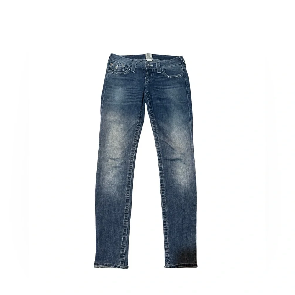 True Religion Medium Blue Skinny Jeans - Picture 1 of 9